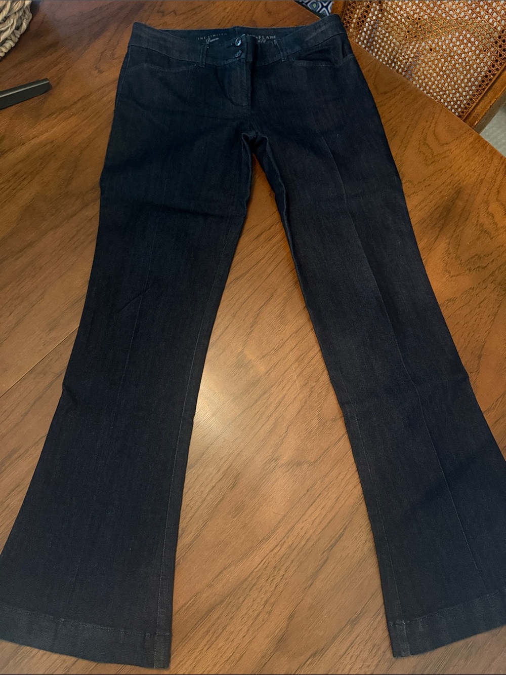 Black Women’s High-Rise Flared Jeans